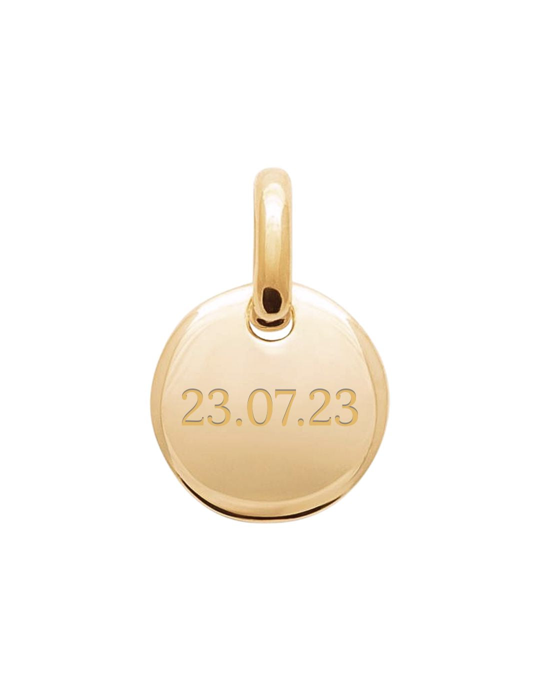 SIMPLE | Datum Anhänger 18k vergoldet | Personalisierbar