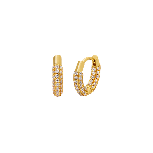 MINI DAPHNE GOLD HOOPS| Goldohrringe