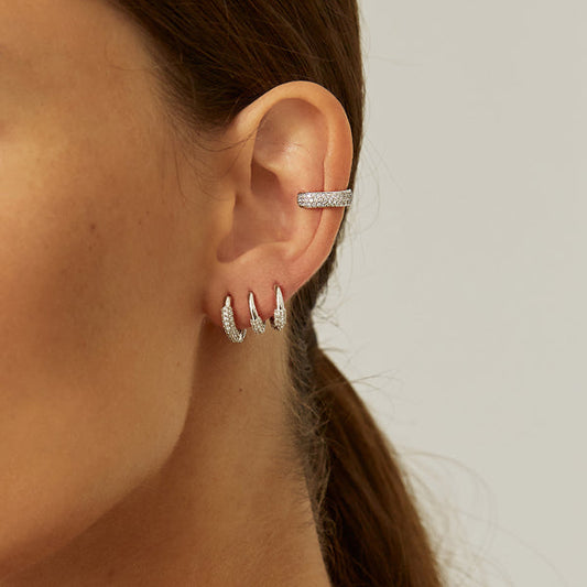 MINI DAPHNE SILVER HOOPS| Silberohrringe