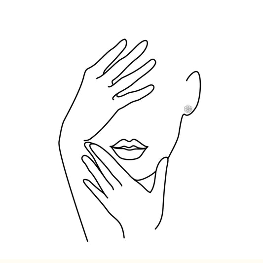 FLOWER OF LIFE silber | Ohrstecker