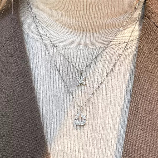 LEAF FLOWER | Kette | silber