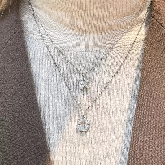 LEAF FLOWER | Kette | silber