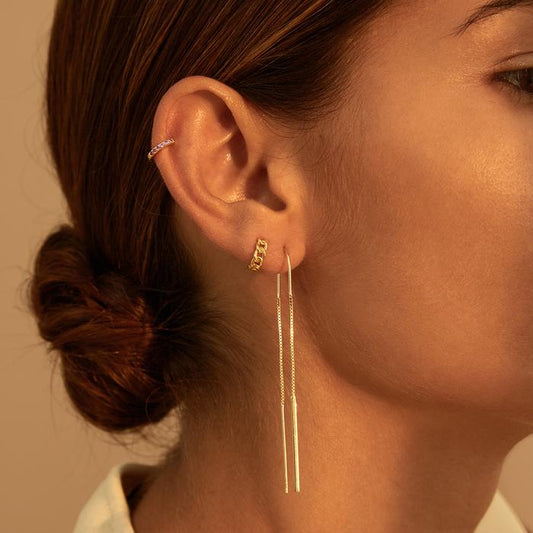 IRON GOLD HOOPS | Goldohrringe