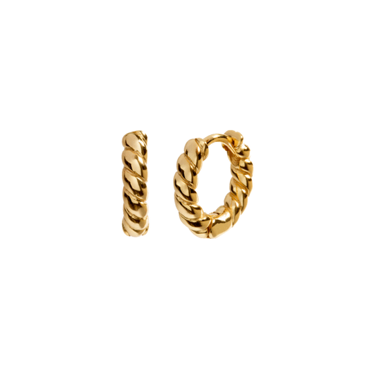 MADELEINE GOLD HOOPS | Goldohrringe