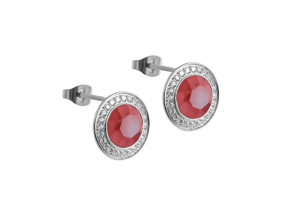 TONDO | Silberohrringe | Royal Red