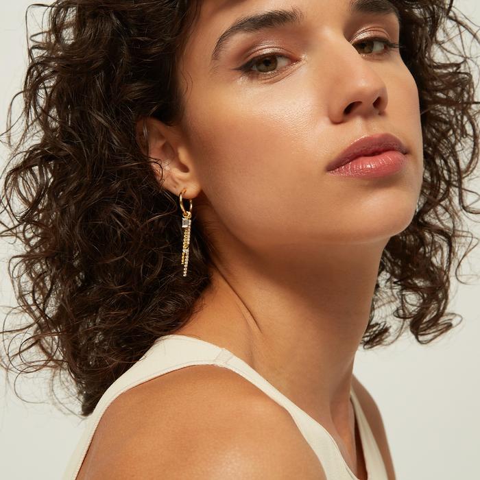 WHITE AUDREY GOLD | Goldohrringe