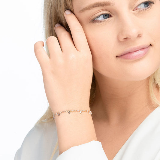 RAINBOW | Armkette rosègold | Labradorit