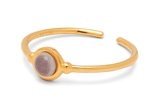 PEARL desert Sand | Ring mit Porzellanperle