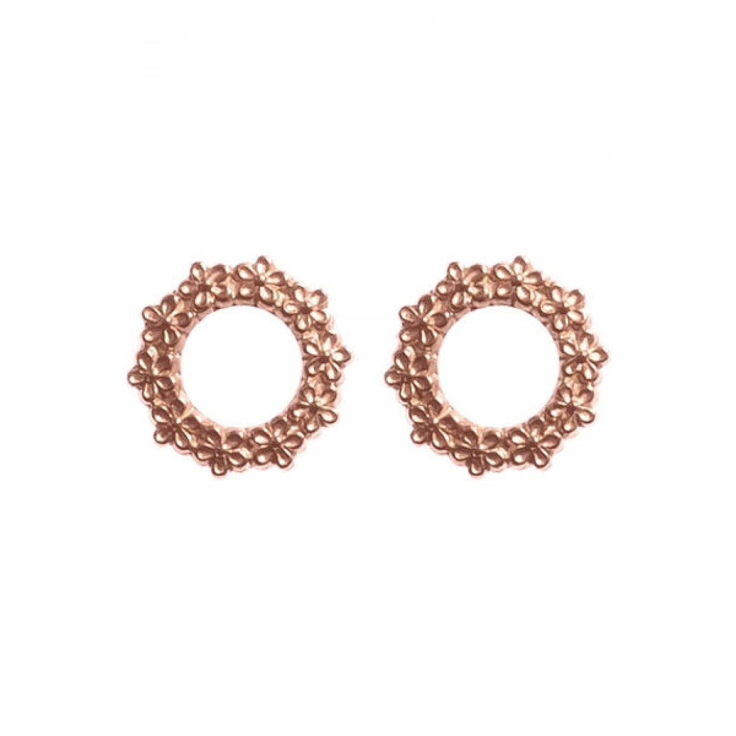 FLOWER CIRCLE | Ohrstecker | rosègold