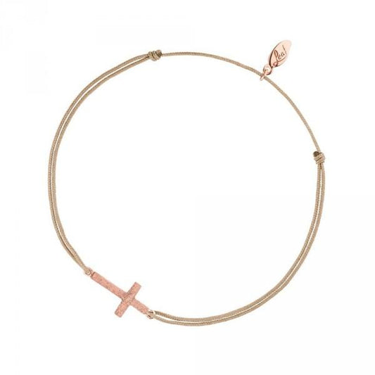 Kreuz rosègold | Glücksbändchen