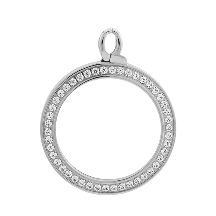 CHARM Kristall | Anhänger | silber