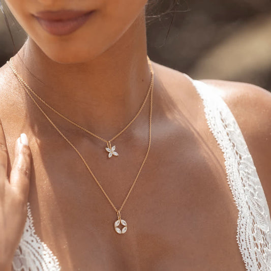 LEAF FLOWER | Kette | gold