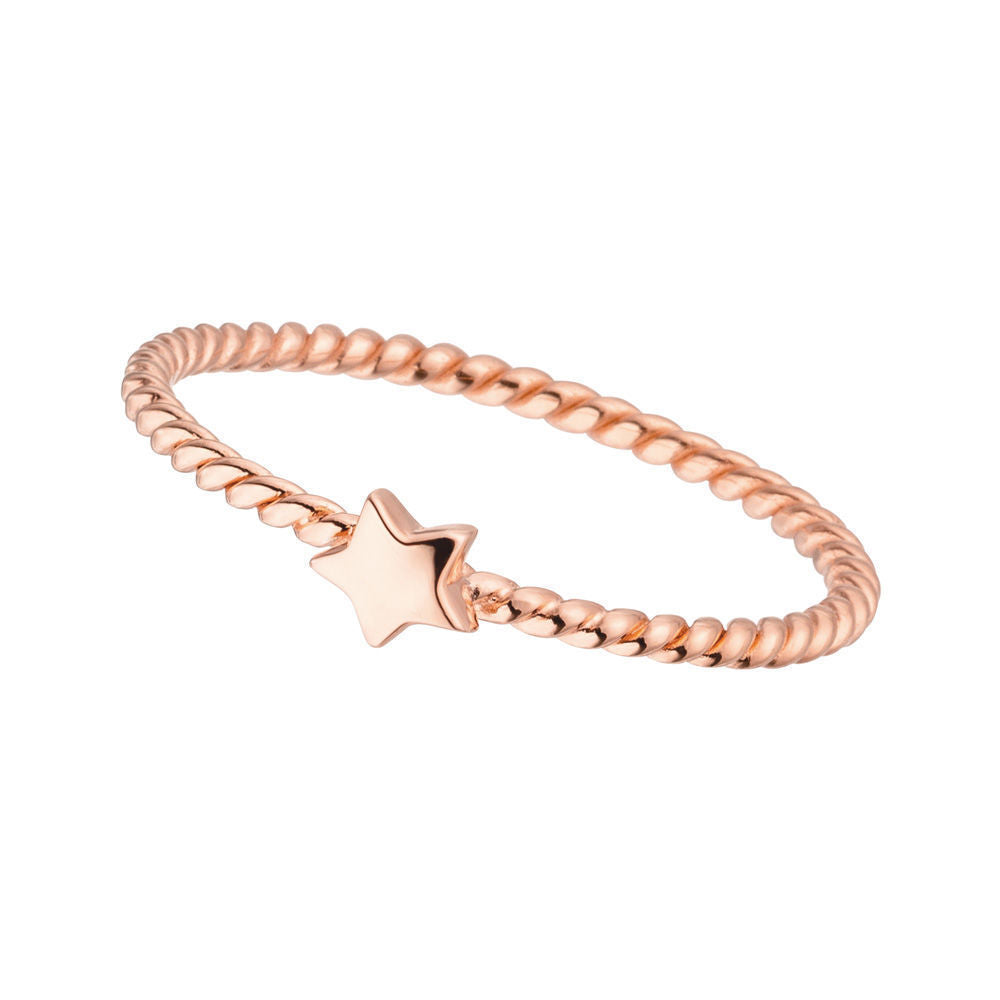 TWIST mit Sternchen | Ring | rosègold