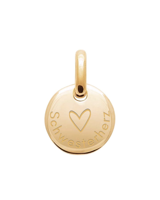 SIMPLE | Schwesterherz Anhänger 18k vergoldet