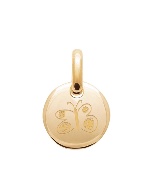 SIMPLE | Kinderzeichnung Anhänger - 18k vergoldet