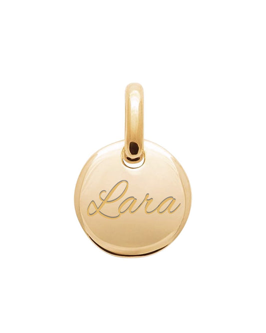 SIMPLE | Namens Anhänger 18k vergoldet | Personalisierbar