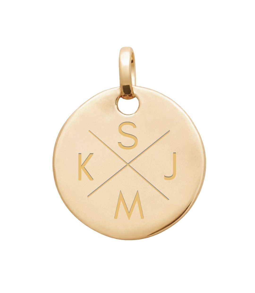 CLEARY | Buchstaben Anhänger 18k vergoldet mit Zirkonia | Personalisierbar