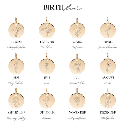 BIRTHFLOWER Glamour | Gravurarmband