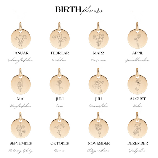 BIRTHFLOWER Glamour | Gravurarmband