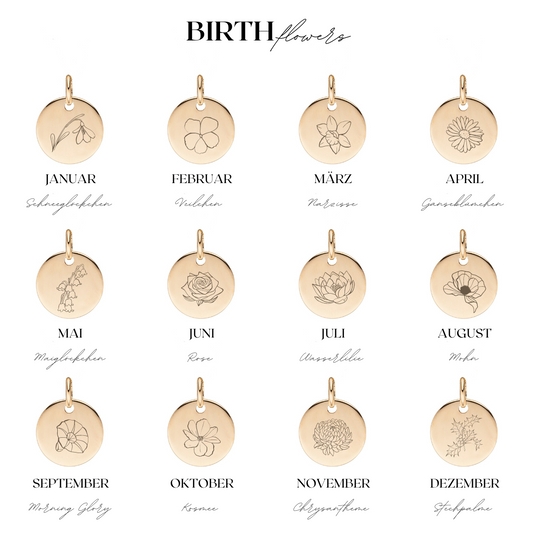 BIRTHFLOWER Little | Gravurkette