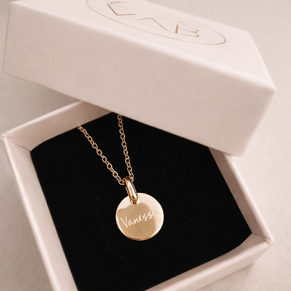 CLAIRE | Gravurkette 18k vergoldet