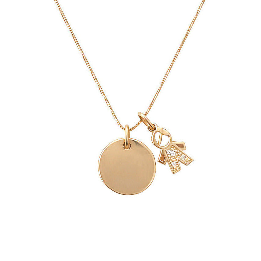 IT'S A BOY | Gravurkette 24k vergoldet