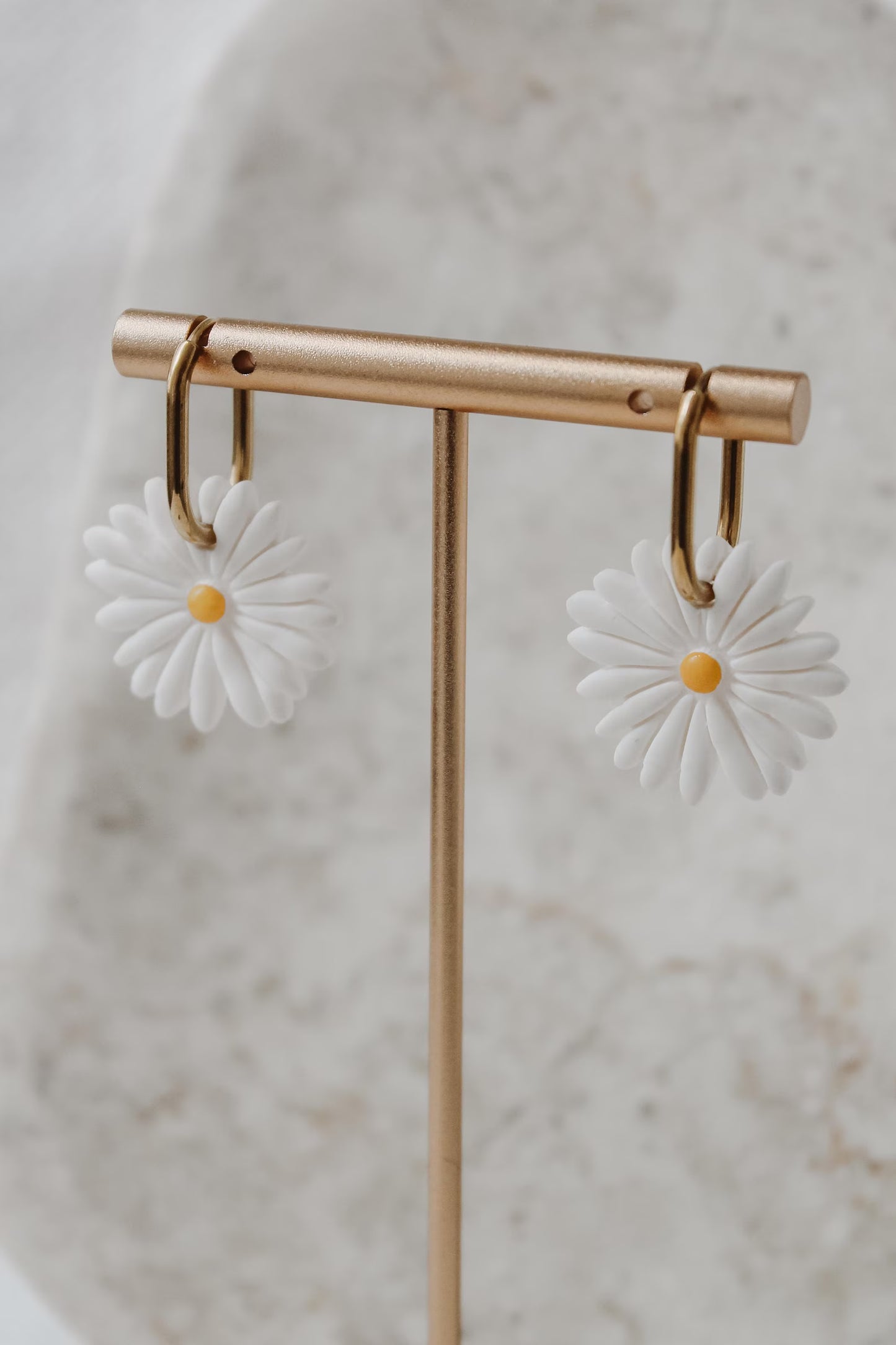MARGARIT – Polymer Clay Ohrringe Blüte | Boho Statement Earrings | Leichte Ohrringe | Handmade Jewelry