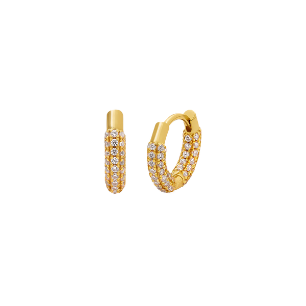 MINI DAPHNE GOLD HOOPS| Goldohrringe