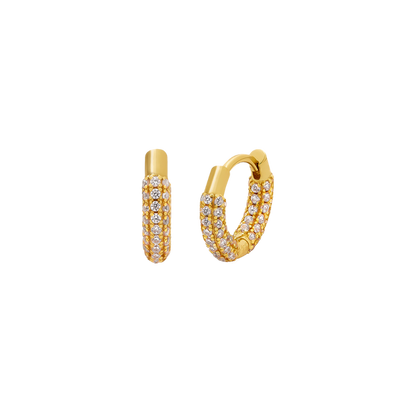 MINI DAPHNE GOLD HOOPS| Goldohrringe