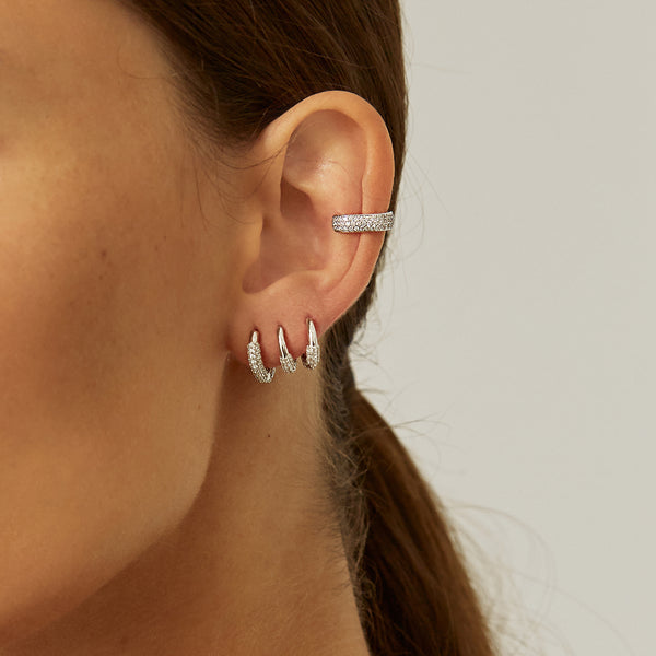 MINI DAPHNE SILVER HOOPS| Silberohrringe