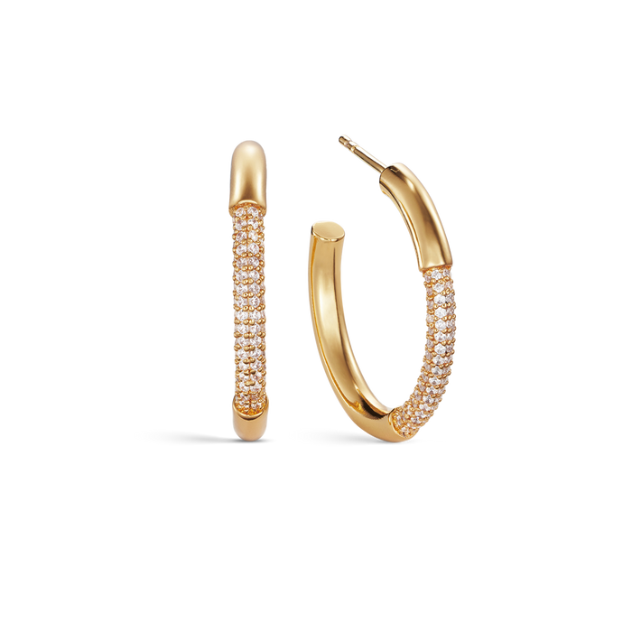 GRAND LAPSE GOLD HOOPS | Goldohrringe