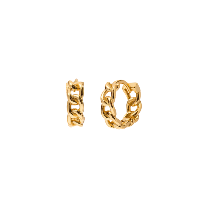 IRON GOLD HOOPS | Goldohrringe