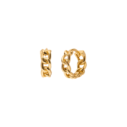 IRON GOLD HOOPS | Goldohrringe