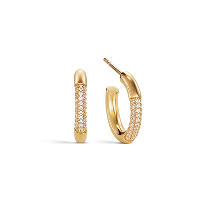 LAPSE GOLD HOOPS | Goldohrringe