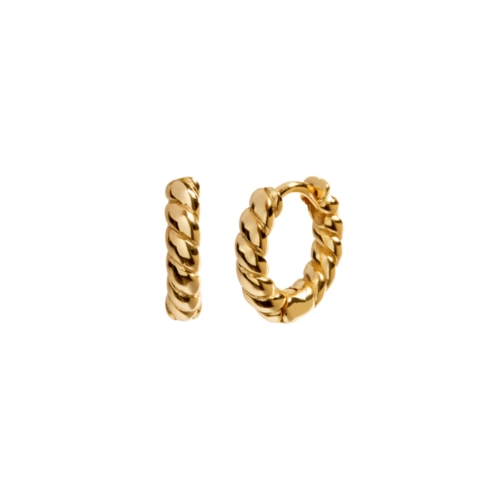MADELEINE GOLD HOOPS | Goldohrringe