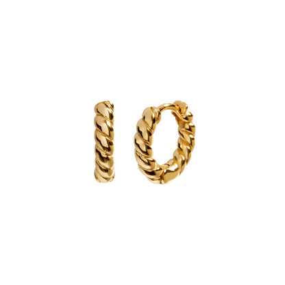 MADELEINE GOLD HOOPS | Goldohrringe