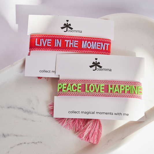 PEACE LOVE HAPPINESS | Statementarmband