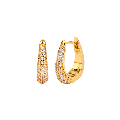SHINNY BELLE GOLD HOOPS | Goldohrringe
