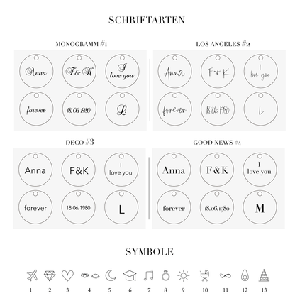 GRAVURMOON / Anhänger