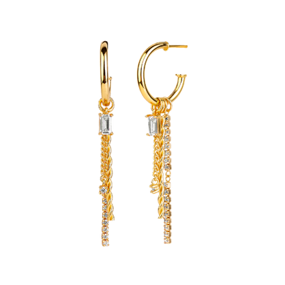 WHITE AUDREY GOLD | Goldohrringe