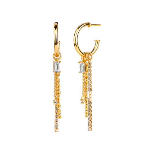 WHITE AUDREY GOLD | Goldohrringe