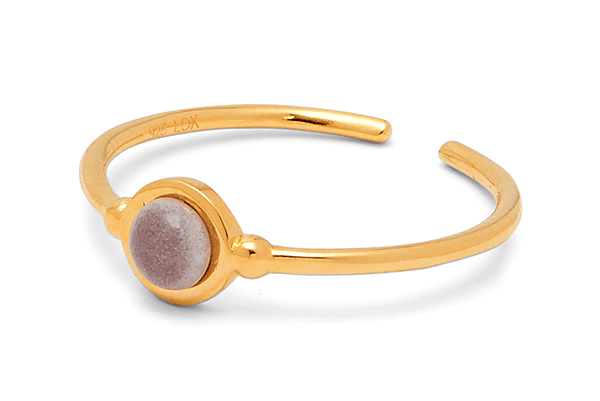 PEARL desert Sand | Ring mit Porzellanperle