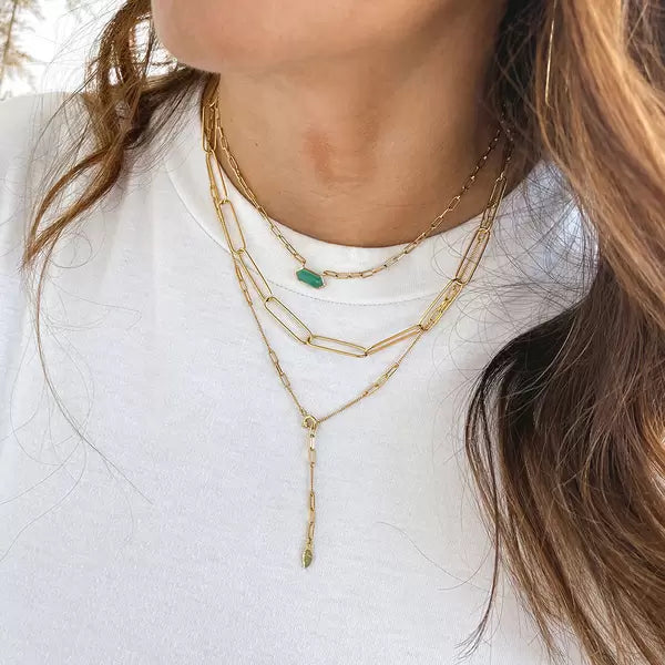 CUBE grüner Achat | Halskette