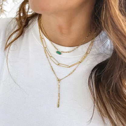 CUBE grüner Achat | Halskette