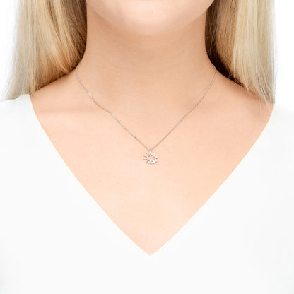 CUBE FLOWER silber | Halskette