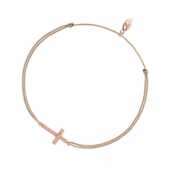 Kreuz rosègold | Glücksbändchen