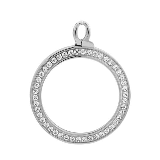 CHARM Kristall | Anhänger | silber
